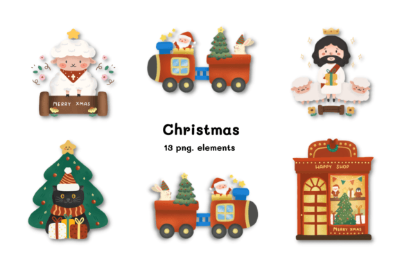 Christmas Clipart Graphic: Premium Illustrations for Blogs