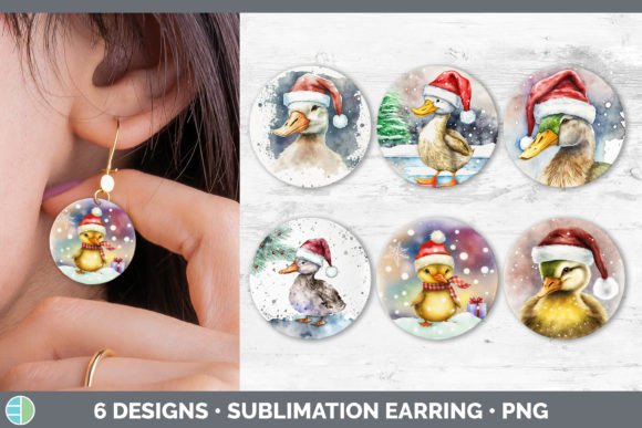 Christmas Duck Round Earring Sublimati: A Seller's Review