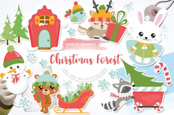 Christmas Forest 2: Cozy Illustrations for Crafters
