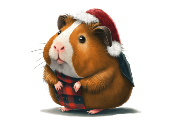 Christmas Hamster Illustrations for Sellers