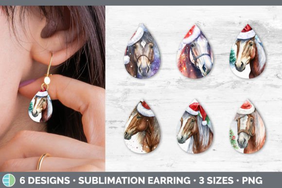 Christmas Horse Teardrop Earring Subli: A Designer's Review