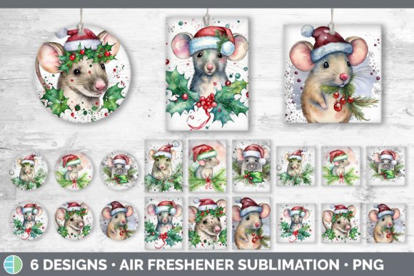 Christmas Mouse Air Freshener Sublimat: Illustrations Review
