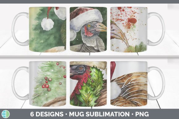 Christmas Turkey Mug Sublimation Coffe Illustrations Review