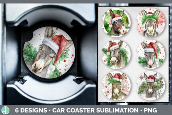 Review: Christmas Donkey Car Coaster Sublimati Illustrations