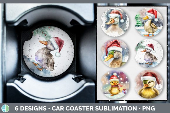 Review: Christmas Duck Car Coaster Sublimation Illustrations