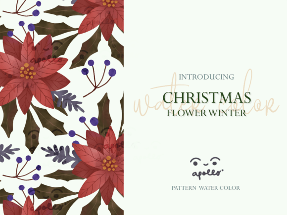 Review: Christmas Flower Winter Pattern 05 for Holiday Projects