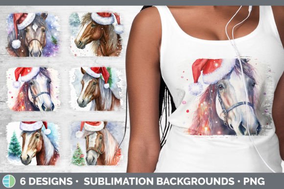 Review: Christmas Horse Distressed Sublimation B for Embroidery