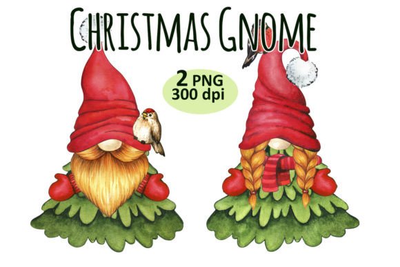 Reviewing Christmas Tree Gnome Clipart PNG for Stitching