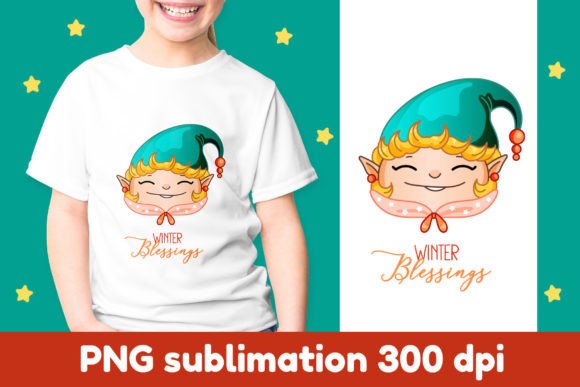 Winter Blessings Christmas Sublimation: Premium Illustrations